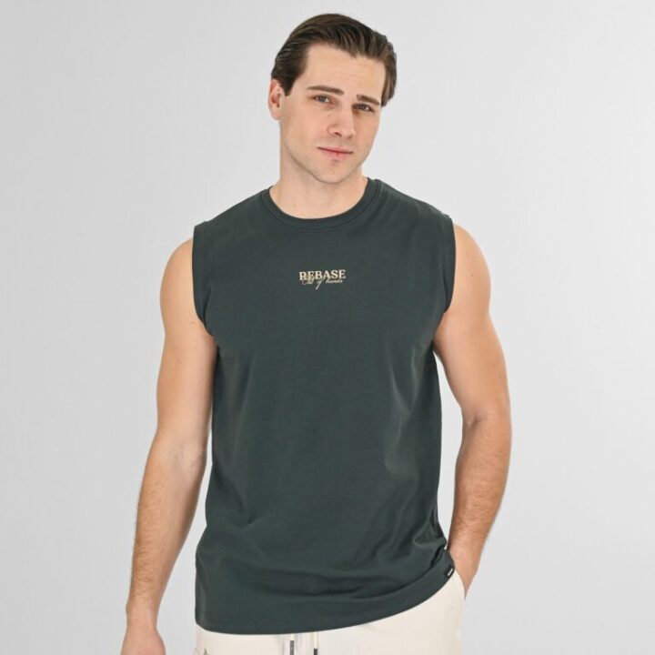 REBASE Sleeveless T-SHIRT (261RTSL.9104 FOREST)