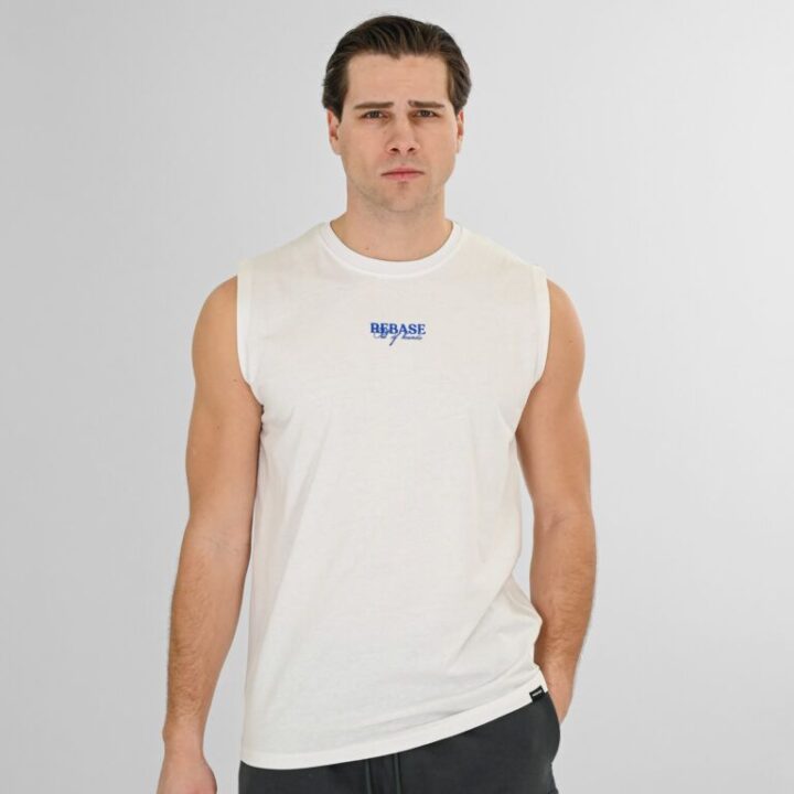 REBASE Sleeveless T-SHIRT (261RTSL.9104 WHITE)